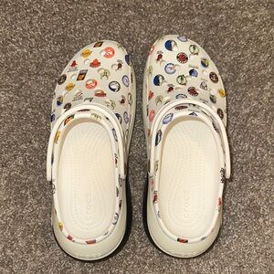 NBA women's platform crocs